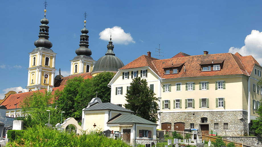 Basilika Mariatrost und Gasthaus Pfeifer, Zum Kirchenwirt. Foto: ©Auferbauer