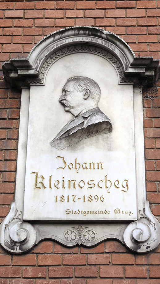 An der Hilmwarte, Gedenkstein für Johann Kleinoscheg. Foto: ©Auferbauer