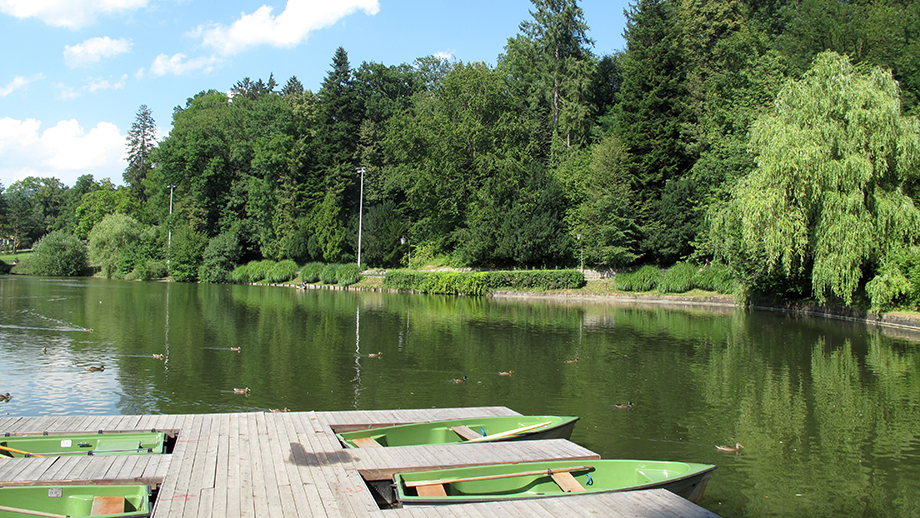 Am Hilmteich (377 m). Foto: ©Auferbauer