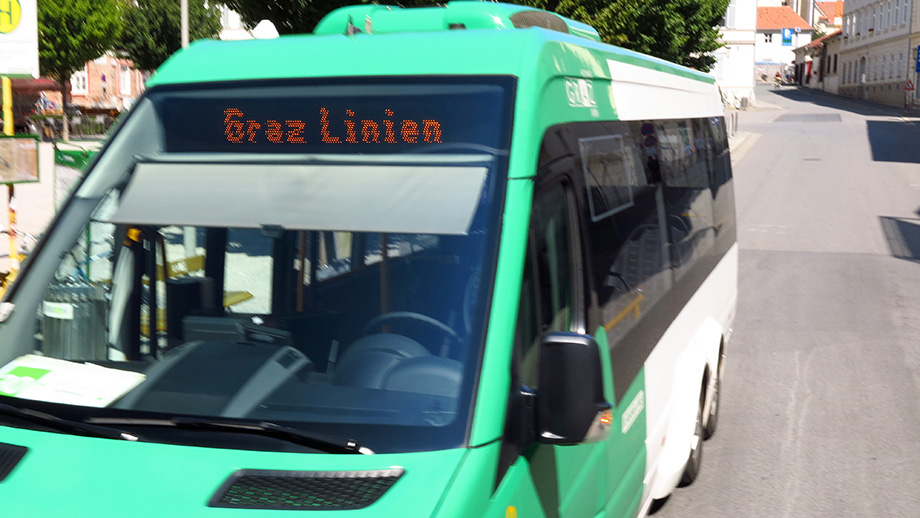 Graz Linien, Haltestelle Freiheitsplatz. Foto: ©Auferbauer