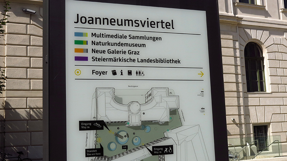 Kalchberggasse, Universalmuseum Joanneum, Joanneumsviertel. Foto: ©Auferbauer