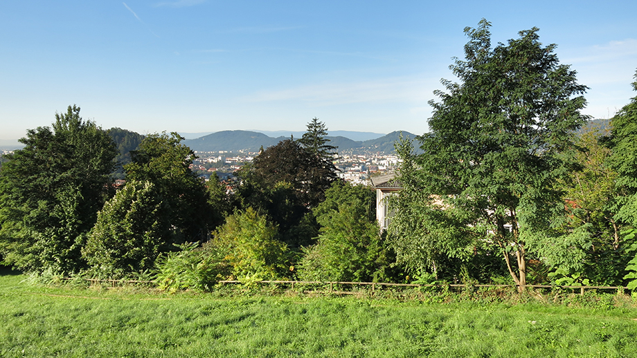 Am Cafè Rosenhain, Stadtblick südwestwa¦êrts. Foto: ©Auferbauer