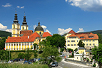 Auf dem Roseggerweg stadteinwärts