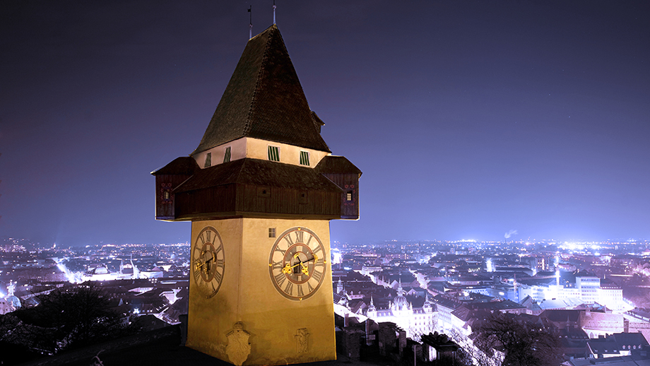 Früher ein Feuerturm, heute das Wahrzeichen der steirischen Landeshauptstadt