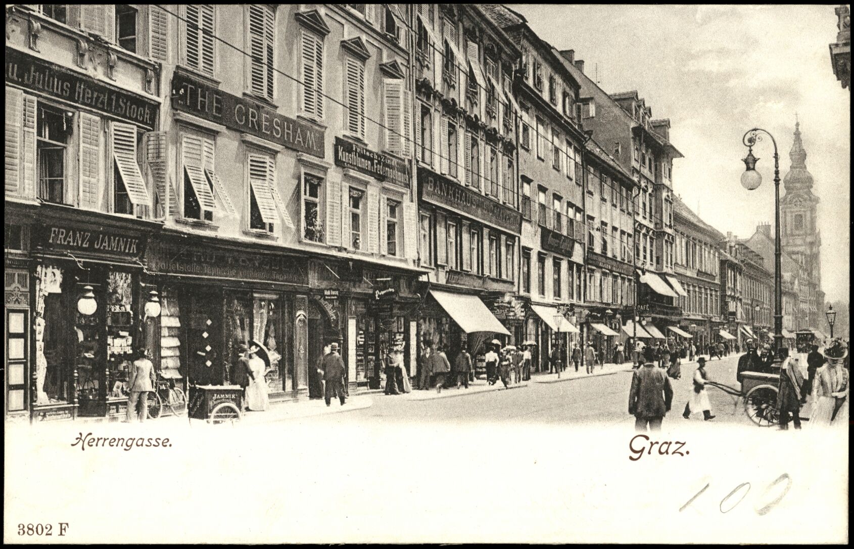 Graz, Herrengasse; vor 1905; Österreichische Nationalbibliothek. Ansichtskarten online. httpdata.onb.ac.atAKONAK054_093