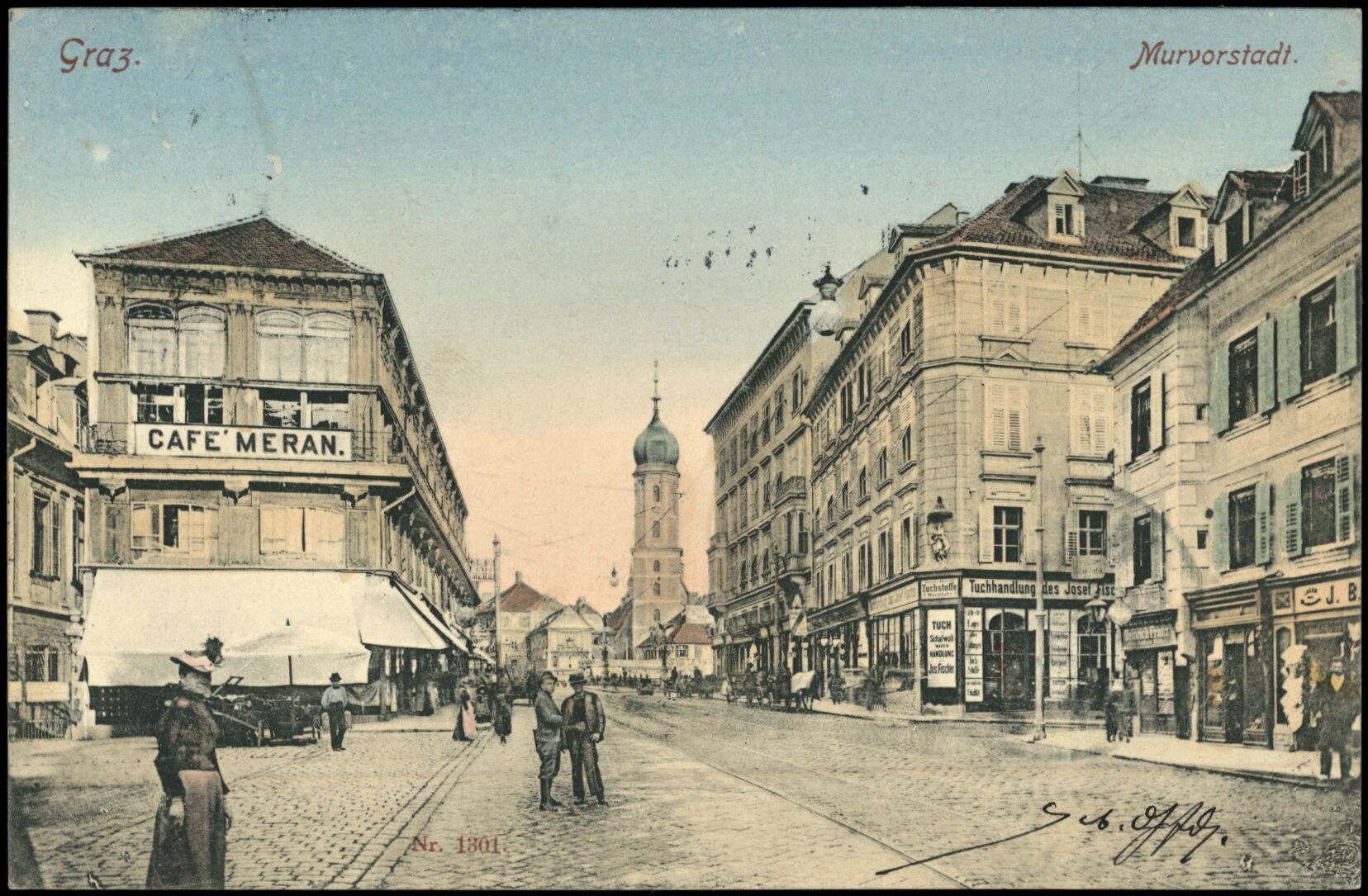 Graz, Murvorstadt; gelaufen 1901; Österreichische Nationalbibliothek. Ansichtskarten online. httpdata.onb.ac.atAKONAK064_090