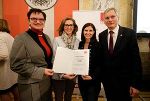 v.l.: Anita Tscherne, MBA, Elisabeth Aufreiter, Helga Gafiuk und Bundesminister Alois Stöger v.l.: Anita Tscherne, MBA, Elisabeth Aufreiter, Helga Gafiuk und Bundesminister Alois Stöger
