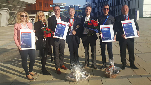 v.l.: Karin Hojak-Talaber (Abt. Wirtschaft und Tourismus), Andrea Keimel (Abteilungsleiterin Wirtschaft und Tourismus), Magistratsdirektor Martin Haidvogl, Klaus Zausinger (Holding Graz - Leiter KundInnenmanagement & Vertrieb), Bernd Stadlhofer (ITG), Paul Droneberger und Thomas Hofer (jeweils Holding Graz).