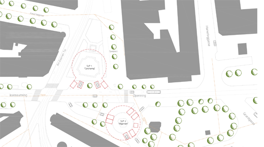 An zwei Standorten wäre mit SUP Platz für insgesamt rund 600 Fahrzeuge. © Strohecker Architekten An zwei Standorten wäre mit SUP Platz für insgesamt rund 600 Fahrzeuge. © Strohecker Architekten