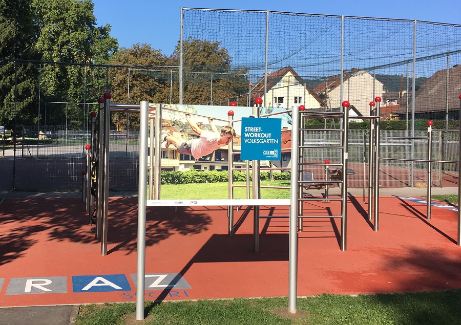 Streetworkout Parcours Volksgarten © GBG Streetworkout Parcours Volksgarten