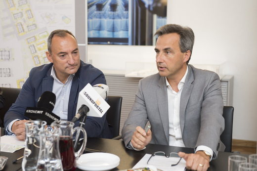 Gewährten heute Ausblicke auf die Zukunft des Wohnens in Graz: Bürgermeister Mag. Siegfried Nagl (r.) und sein Stellvertreter Mag. (FH) Mario Eustacchio. © Stadt Graz/Fischer Gewährten heute Ausblicke auf die Zukunft des Wohnens in Graz: Bürgermeister Mag. Siegfried Nagl (r.) und sein Stellvertreter Mag. (FH) Mario Eustacchio. © Stadt Graz/Fischer
