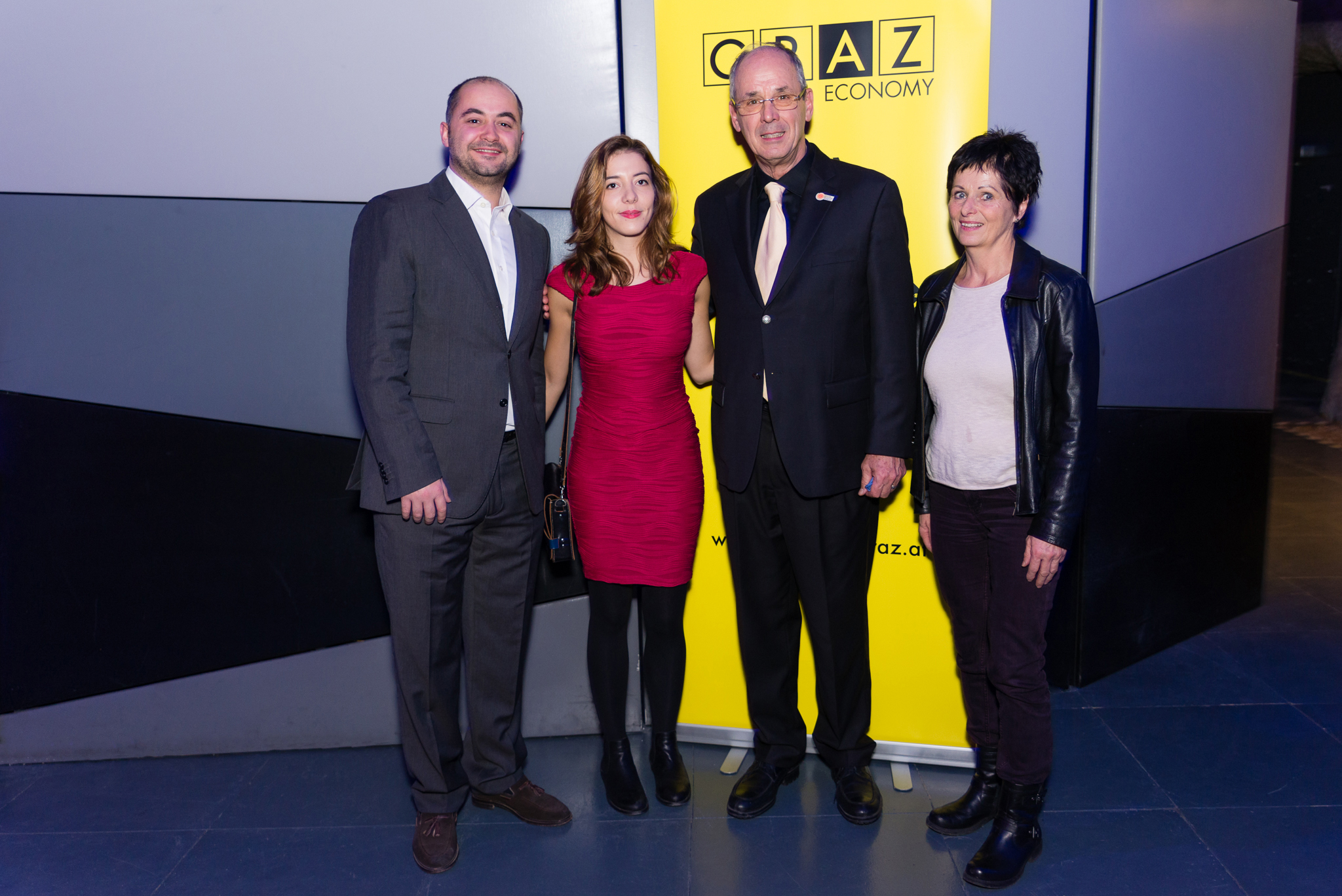v.l.: P. Villas-Boas, M. Gomers (MUB Cargo), P. Bruck (EYA), M. Bodinger (Stadt Graz) © EYA v.l.: P. Villas-Boas, M. Gomers (MUB Cargo), P. Bruck (EYA), M. Bodinger (Stadt Graz) © EYA