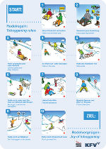 Regeln fürs Rodeln. © Grafik: KFV Regeln fürs Rodeln. © Grafik: KFV
