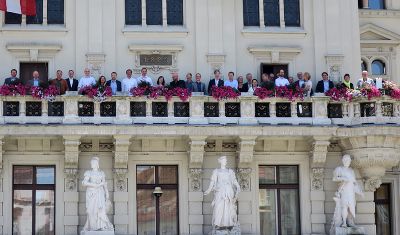 Das Foto gab's am Balkon - der Ideenaustausch für intelligente Lösungen "smarter" europäischer Städte fand im Grazer Rathaus statt.