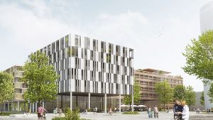 Die Erdgeschoßzonen sollen für Mischnutzungen reserviert werden. © Nussmüller Architekten/Martin Mathy Die Erdgeschoßzonen sollen für Mischnutzungen reserviert werden. © Nussmüller Architekten/Martin Mathy