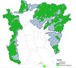 Die Grafik zeigt: Der von der Stadt geschützte Grüngürtel geht deutlich über die vom Land Steiermark verordnete Grünzone hinaus. © Stadtvermessung/Stadtplanung Graz Die Grafik zeigt: Der von der Stadt geschützte Grüngürtel geht deutlich über die vom Land Steiermark verordnete Grünzone hinaus. © Stadtvermessung/Stadtplanung Graz