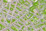 Auch in der Detailansicht ist überall im Stadtgebiet Grünraum zu entdecken. © Stadtvermessung Graz/KFU Institut für Geografie und Raumforschung Auch in der Detailansicht ist überall im Stadtgebiet Grünraum zu entdecken. © Stadtvermessung Graz/KFU Institut für Geografie und Raumforschung