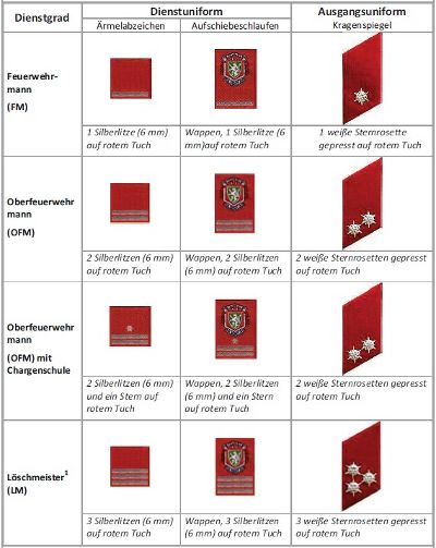 Dienstgrade - Katastrophenschutz und Feuerwehr der Stadt Graz