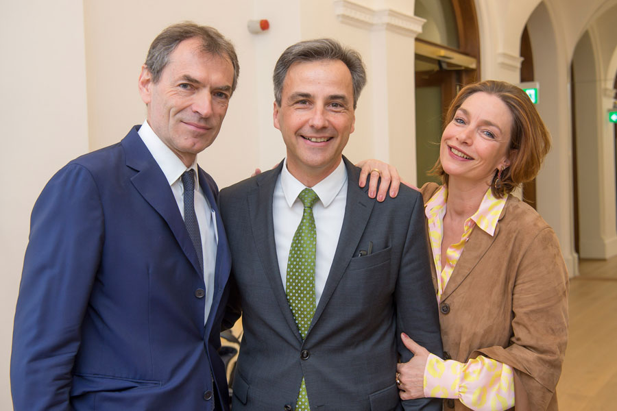 Ein Freundschaftstreffen: Christian Jungwirth, Bürgermeister Siegfried Nagl und Aglaia Szyszkowitz (v. l.)