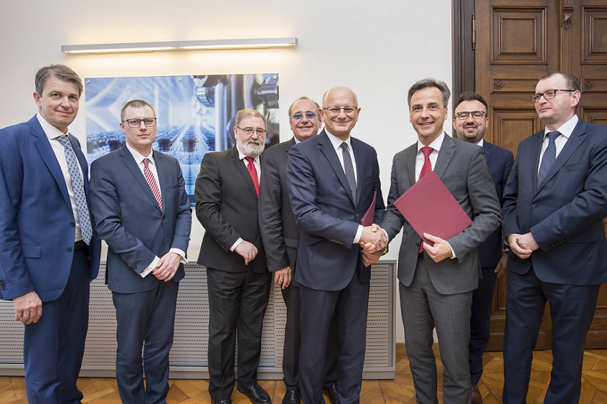 Die Delegation aus Lublin mit DI Schmied, HK Kainz und Bürgermeister Mag. Nagl.