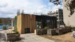 In diesem begrünten Holzbau will das green.LAB Graz Erkenntnisse zu Strategien zur Bewältigung des Klimawandels in der Stadt gewinnen - und umsetzen. © Stadt Graz/Stadtbaudirektion In diesem begrünten Holzbau will das green.LAB Graz Erkenntnisse zu Strategien zur Bewältigung des Klimawandels in der Stadt gewinnen - und umsetzen.