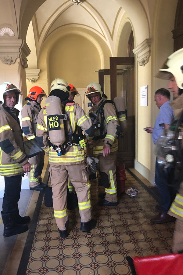 Brandanschlag im Grazer Rathaus