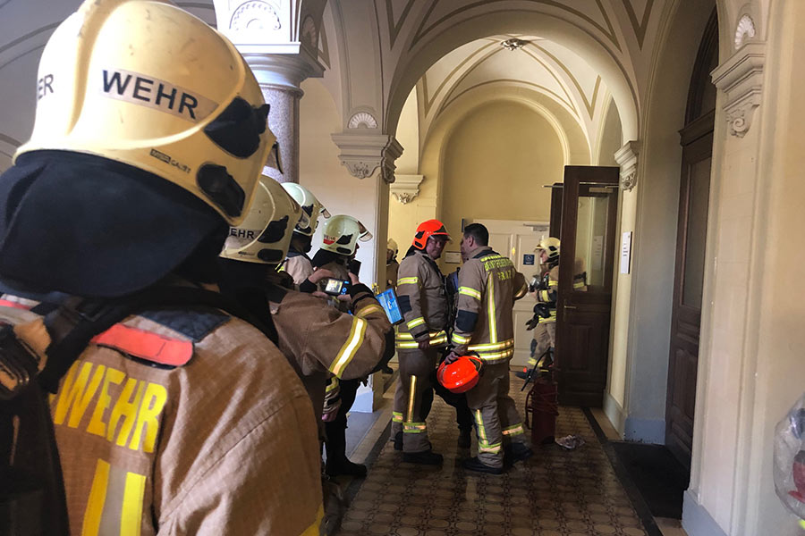 Brandanschlag im Grazer Rathaus