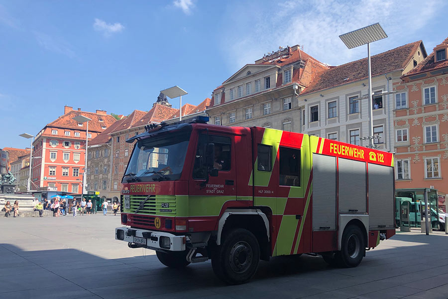 Brandanschlag im Grazer Rathaus