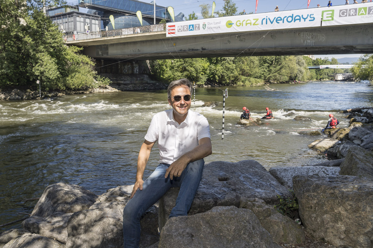 In der Hitze der Stadt entpuppten sich die Riverdays als coole Abwechslung. © Stadt Graz/Fischer In der Hitze der Stadt entpuppten sich die Riverdays als coole Abwechslung.