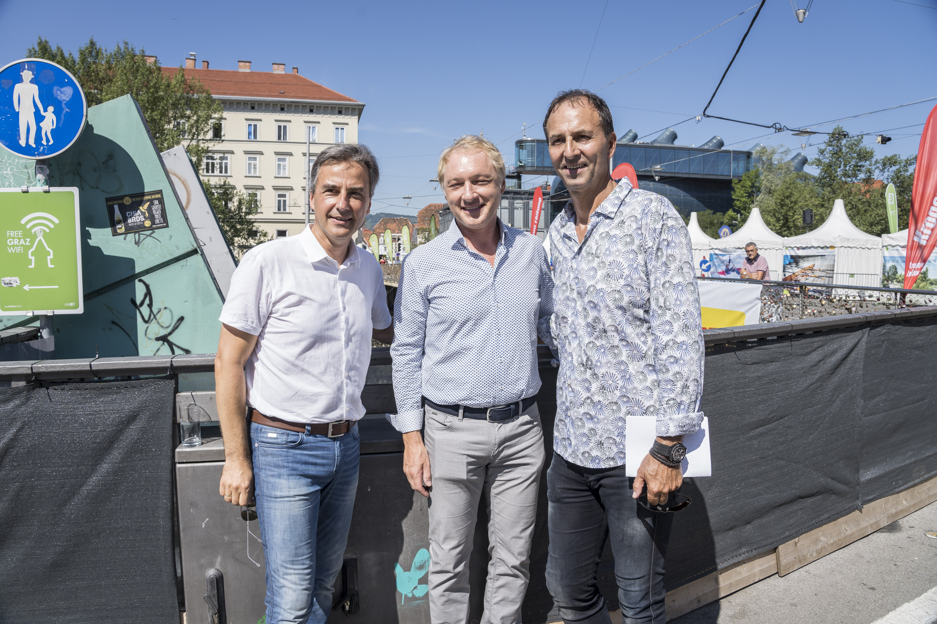 In der Hitze der Stadt entpuppten sich die Riverdays als coole Abwechslung. © Stadt Graz/Fischer In der Hitze der Stadt entpuppten sich die Riverdays als coole Abwechslung.