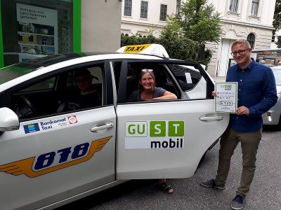 Stadträtin Kahr mit David Hinteregger von ISTmobil