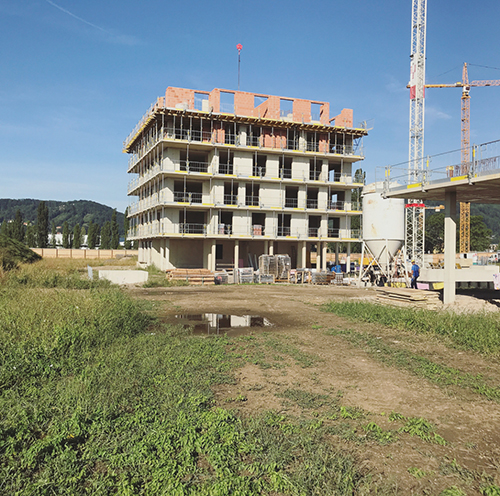 Die Wohnbauten in Reininghaus befinden sich in Bau. Erster Bezug ist ab Ende 2019. 
