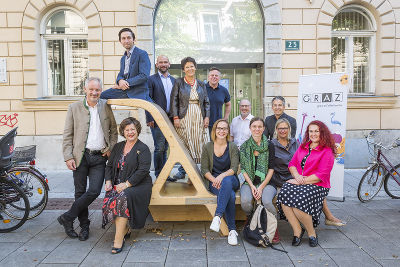 Die Arbeitsgruppe zum Re-Audit "Kinder- und familienfreundliche Gemeinde" © Stadt Graz/Fischer Die Arbeitsgruppe zum Re-Audit "Kinder- und familienfreundliche Gemeinde" © Stadt Graz/Fischer