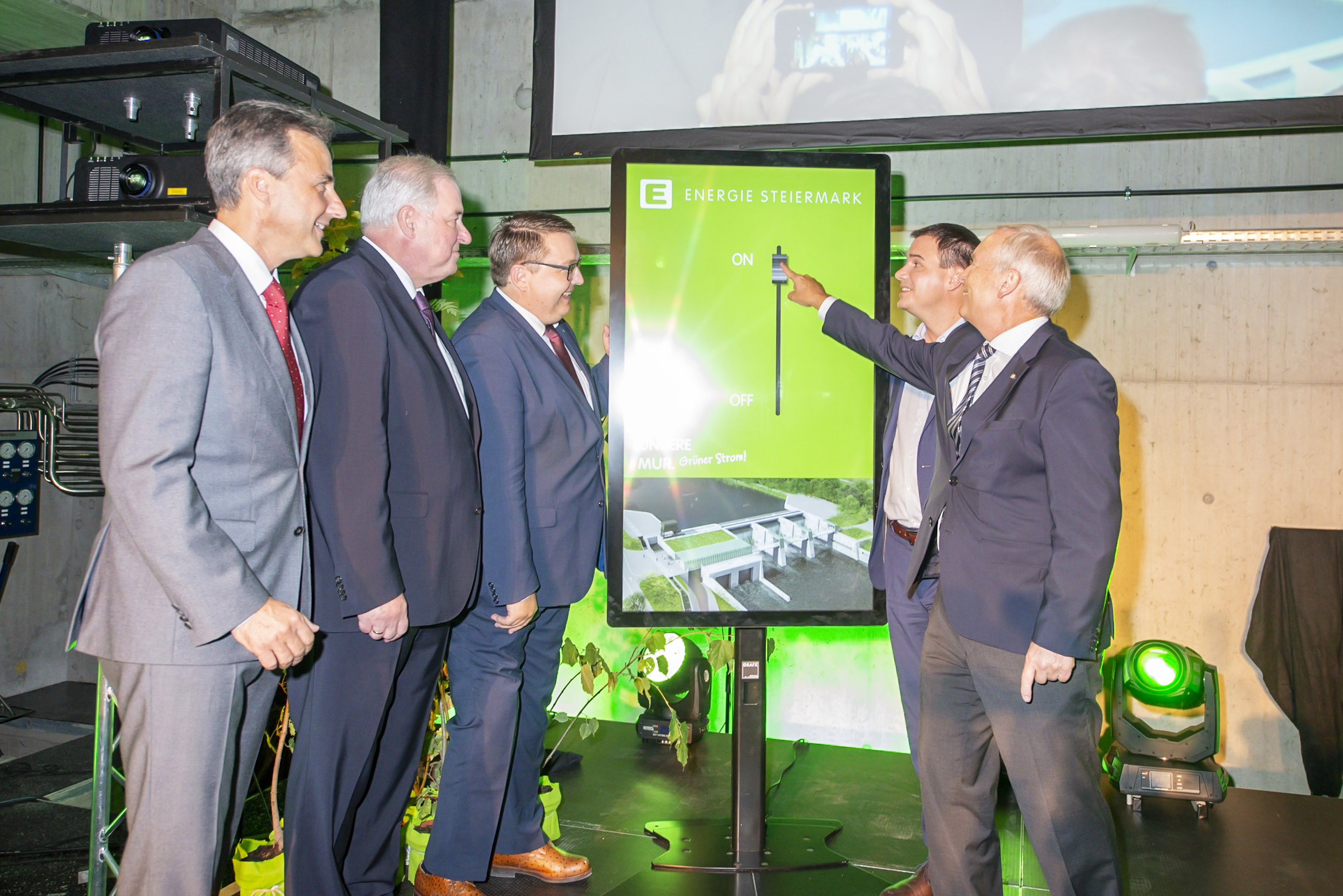 Ab jetzt auf "On" gestellt: Das Murkraftwerk © Stadt Graz/Fischer Ab jetzt auf "On" gestellt: Das Murkraftwerk © Stadt Graz/Fischer