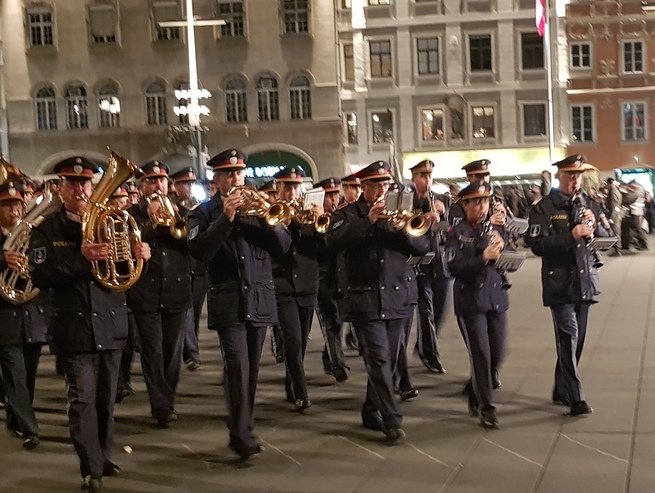 Ausmarsch der Polizeimusik © Stadt Graz/SiM Ausmarsch der Polizeimusik © Stadt Graz/SiM