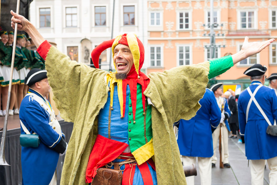 Sorgte für gute Laune: der Till Eulenspiegel. © Stadt Graz/Fischer Sorgte für gute Laune: der Till Eulenspiegel. © Stadt Graz/Fischer