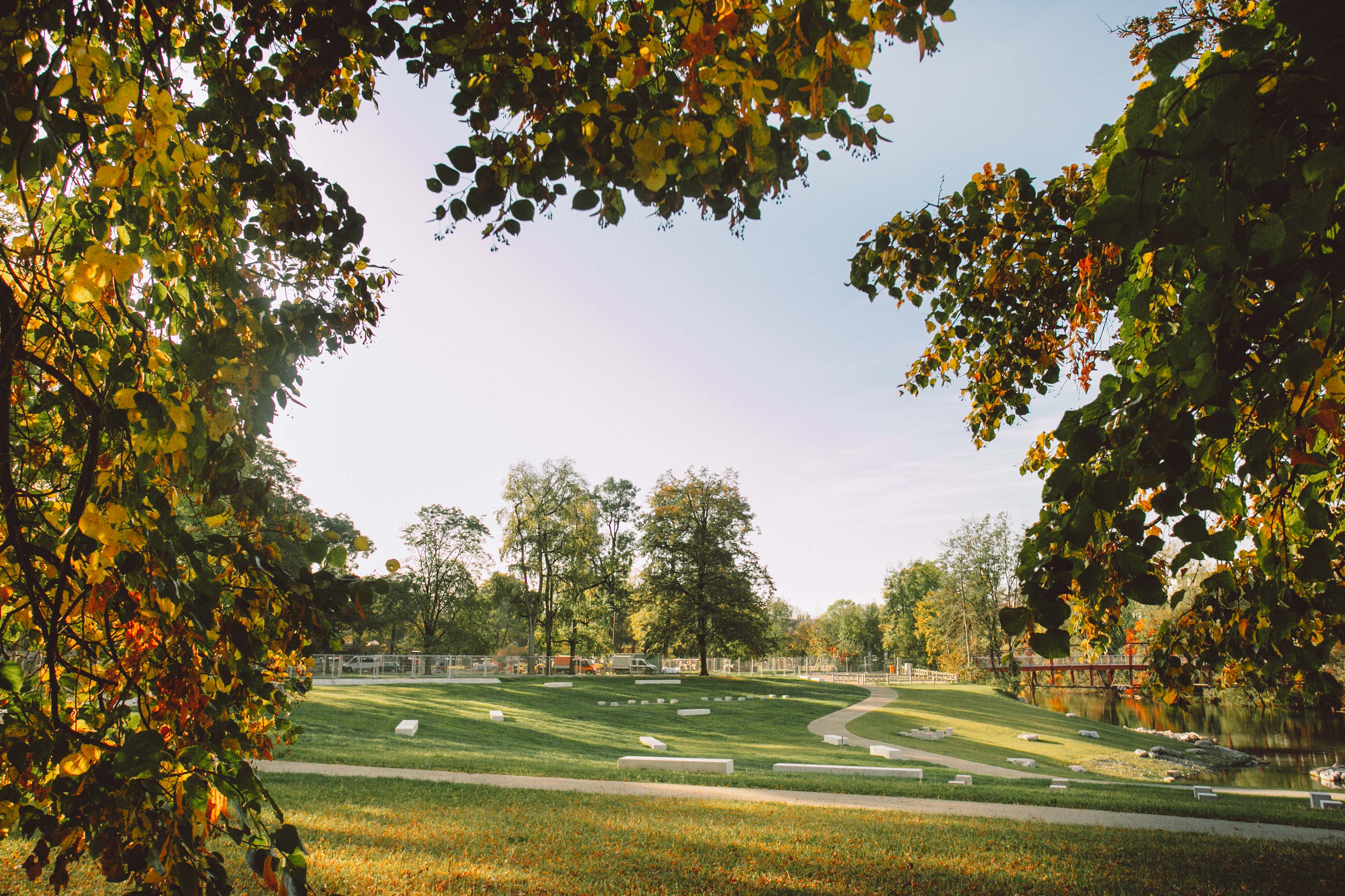 Die Augartenbucht im Herbst 2019