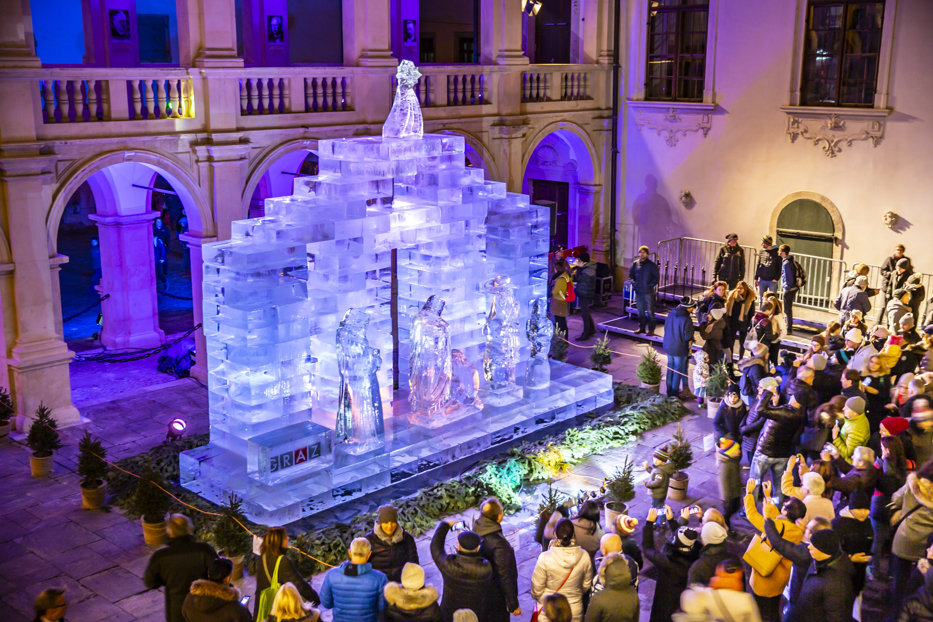 Impressionen der Eröffnung der Eiskrippe