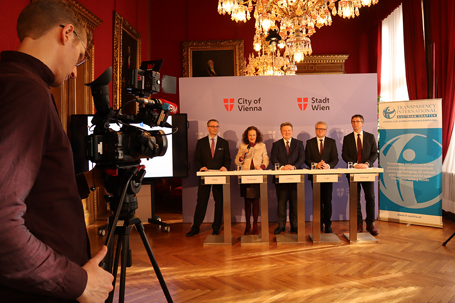 Pressekonferenz im Wiener Rathaus