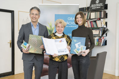 Familienstadtrat Kurt Hohensinner, Abteilungsvorständin Ingrid Krammer, Ines Pamperl (Leiterin des Ärztlichen Dienst) © Stadt Graz/Fischer Familienstadtrat Kurt Hohensinner, Abteilungsvorständin Ingrid Krammer, Ines Pamperl (Leiterin des Ärztlichen Dienst)