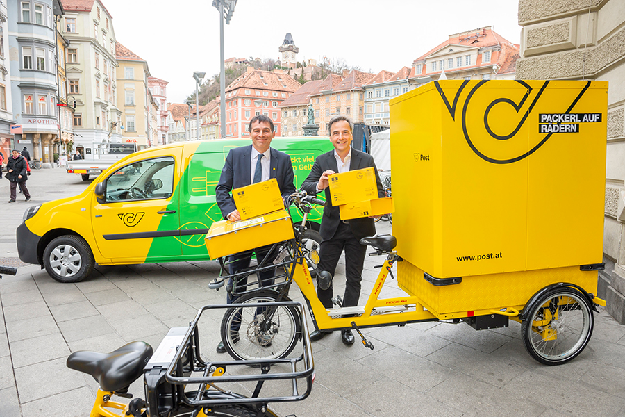 Peter Umundum und Siegfried Nagl (v.l.) freuen sich über das umweltschonende Projekt