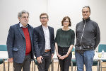 Dr. Ulf Zeder, Stadtrat Robert Krotzer, Dr. Elisabeth Wejbora und Dr. Hans-Peter Meister bei der Pressekonferenz
