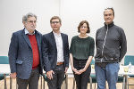 Dr. Ulf Zeder, Stadtrat Robert Krotzer, Dr. Elisabeth Wejbora und Dr. Hans-Peter Meister bei der Pressekonferenz © Foto Fischer Dr. Ulf Zeder, Stadtrat Robert Krotzer, Dr. Elisabeth Wejbora und Dr. Hans-Peter Meister bei der Pressekonferenz