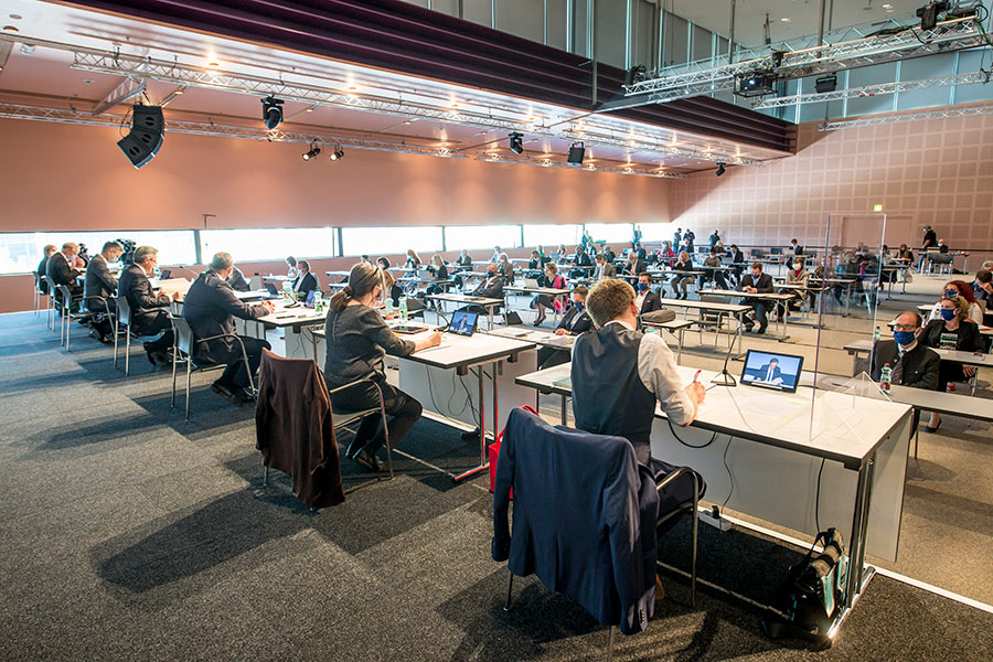 Gemeinderatssitzung in der Grazer Messehalle