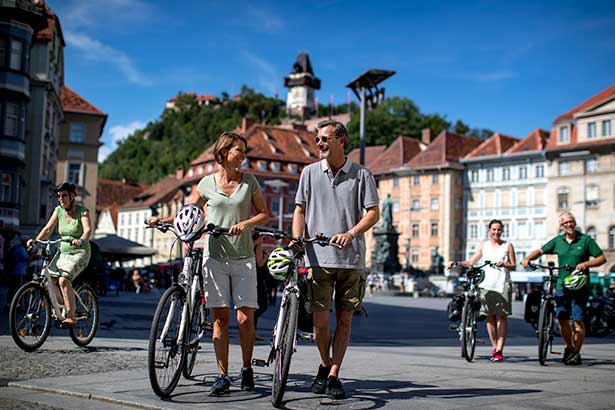 ShoppingRadeln in Graz © GrazTourismus/Tom Lamm ShoppingRadeln in Graz
