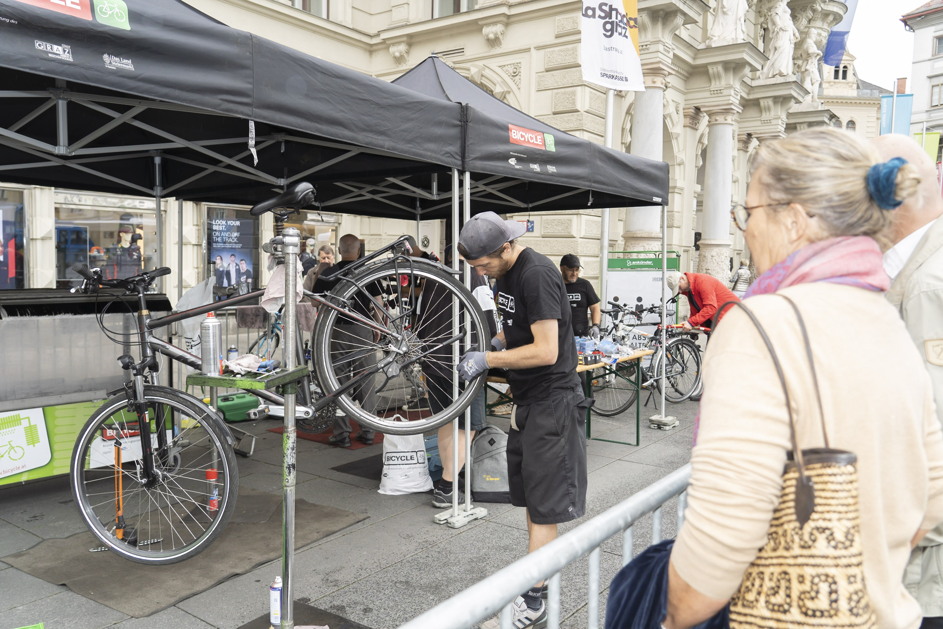 Impressionen des ShoppingRadelns vom 18. Juli © Stadt Graz/Fischer Impressionen des ShoppingRadelns vom 18. Juli