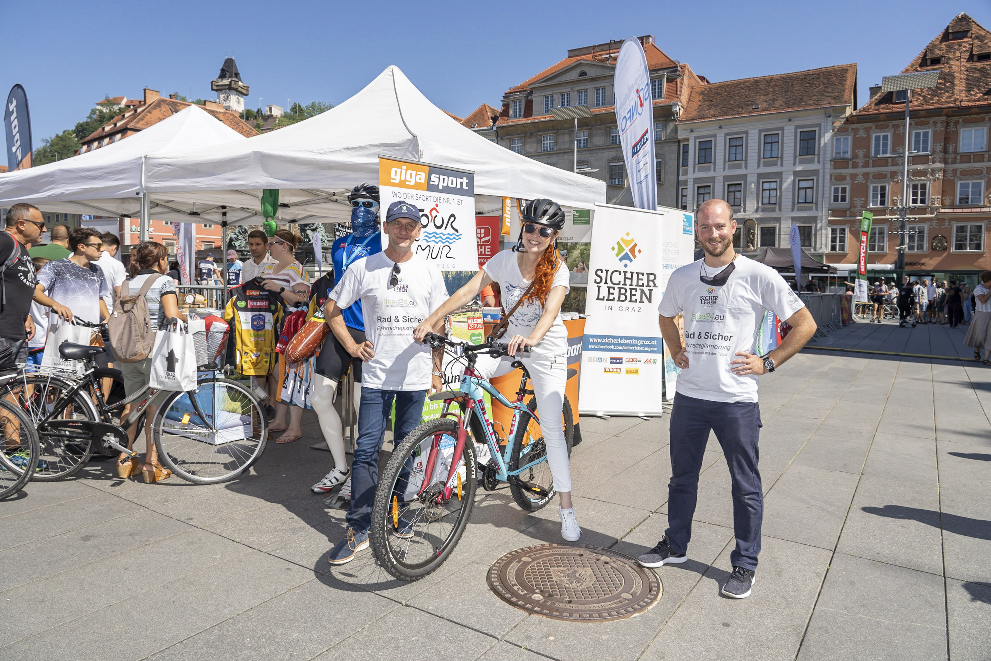 Bilder vom ShoppingRadln am 22. August © Stadt Graz/Fischer Bilder vom ShoppingRadln am 22. August