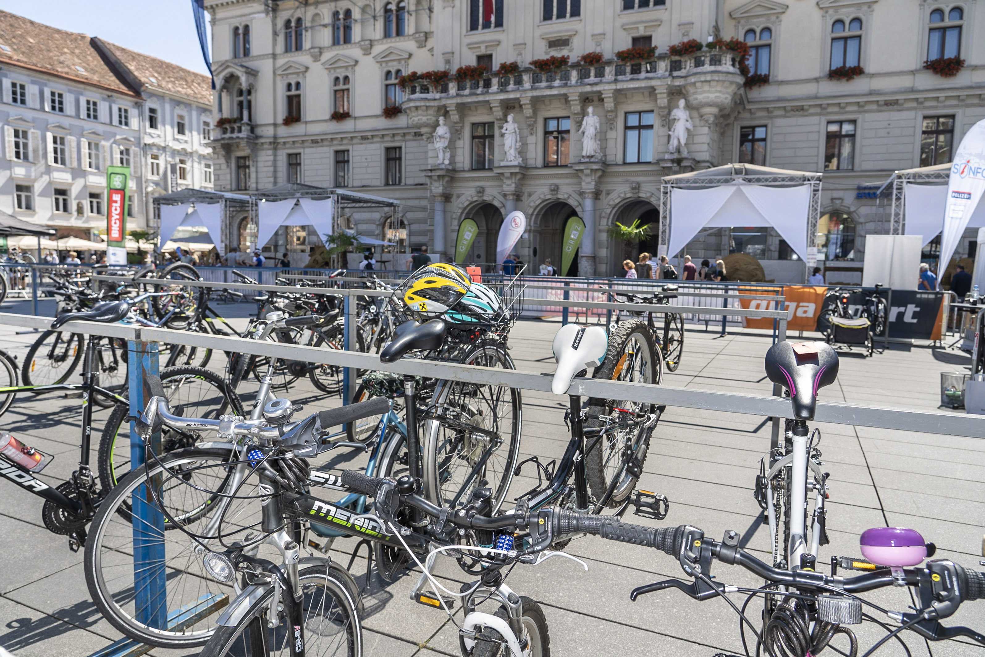 Bilder vom ShoppingRadln am 22. August © Stadt Graz/Fischer Bilder vom ShoppingRadln am 22. August