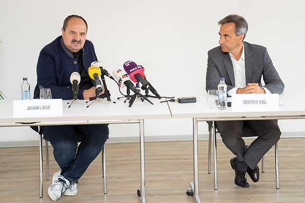 Mit dabei war auch der Spitzenkoch Johann Lafer (li) © Stadt Graz/Fischer Mit dabei war auch der Spitzenkoch Johann Lafer (li)