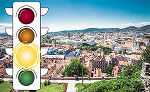Corona-Ampel für Graz: Derzeit auf Stufe gelb. © Lupi spuma / Adobe Stock Corona-Ampel für Graz: Derzeit auf Stufe gelb.